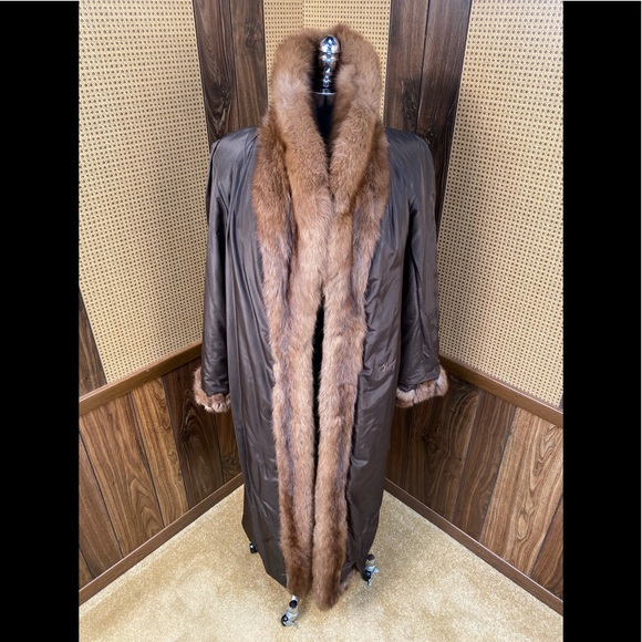Vintage Maximilian Full Length Russian Sable Fur Coat Large - Picture 6 of 12
